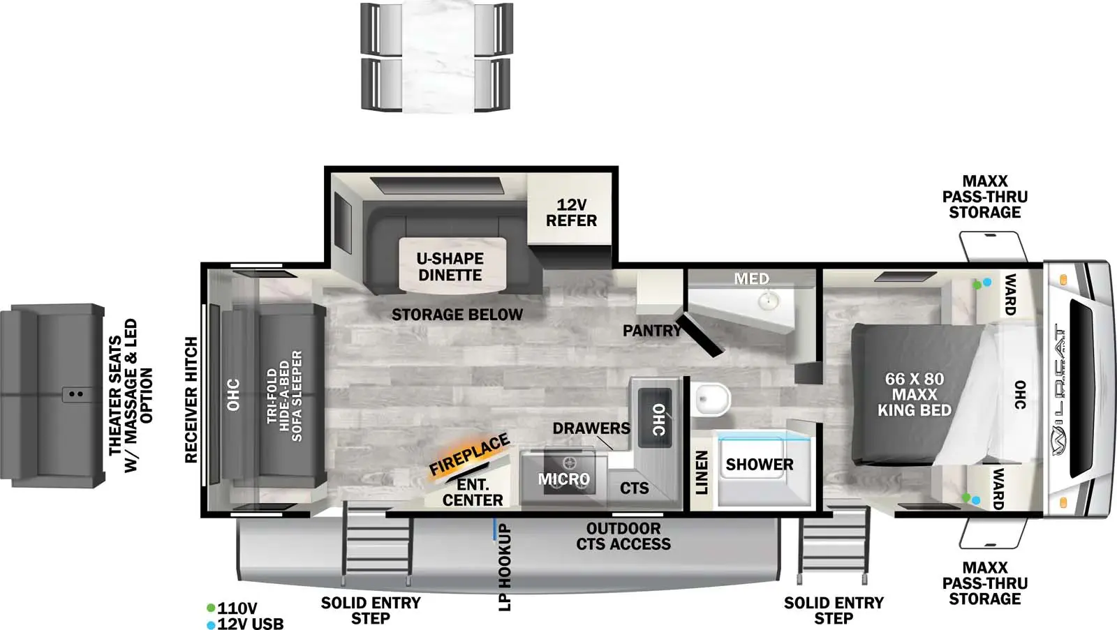 263RSX - ONE - DSO Floorplan Image